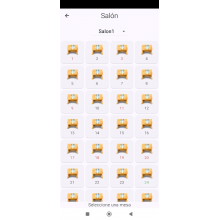 módulo de comanderos para restaurante, salones